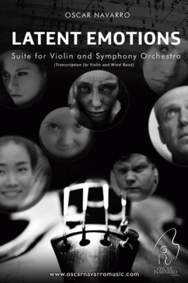 CONDUCTOR SCORE - LATENT EMOTIONS (Suite for Violin and Wind Band)