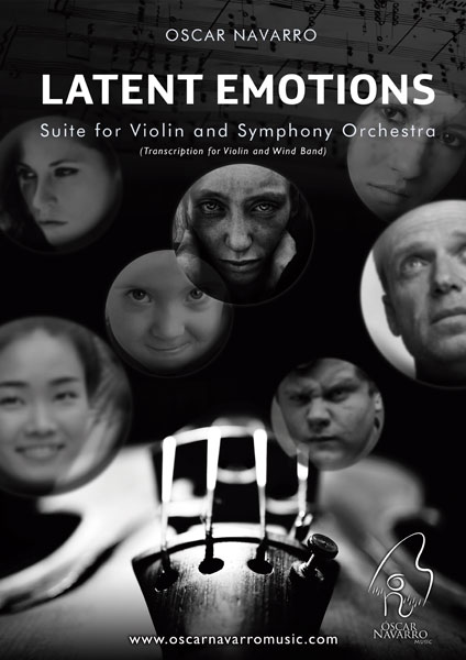 CONDUCTOR SCORE - LATENT EMOTIONS (Suite for Violin and Wind Band)